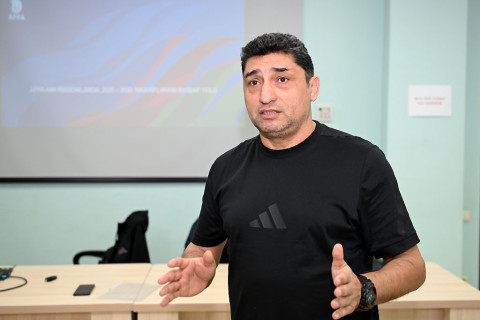 AFFA-nın təşkilatçılığı ilə məşqçi kurslarının təlimatçıları üçün kurs keçirilib - FOTO