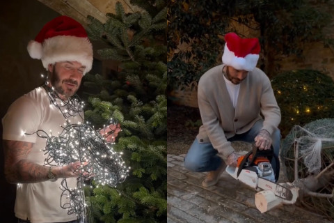David Beckham shows how he prepares his home for Christmas – VIDEO