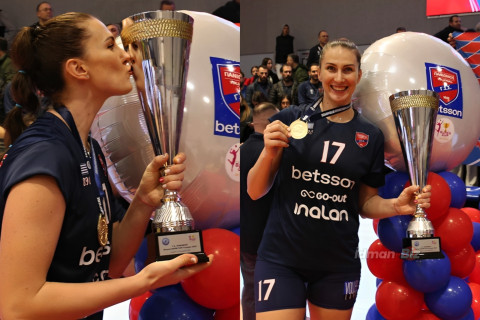 Millimizin voleybolçusu Polina Rəhimova Yunanıstan Superkubokunun qalibi olub