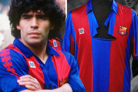 Maradona’s torn shirt from 1984 Spanish Cup final sold at auction for a large sum