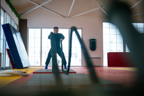 Cüdo üzrə kişi yığması Şamaxıda hazırlıqlarını davam etdirir - FOTO