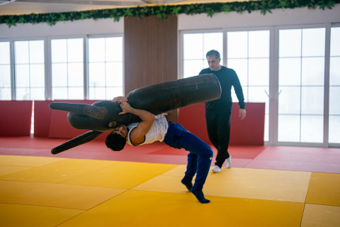 Cüdo üzrə kişi yığması Şamaxıda hazırlıqlarını davam etdirir - FOTO