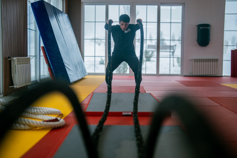 Cüdo üzrə kişi yığması Şamaxıda hazırlıqlarını davam etdirir - FOTO
