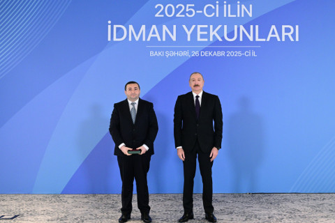 President Ilham Aliyev attended ceremony dedicated to 2025 sports results