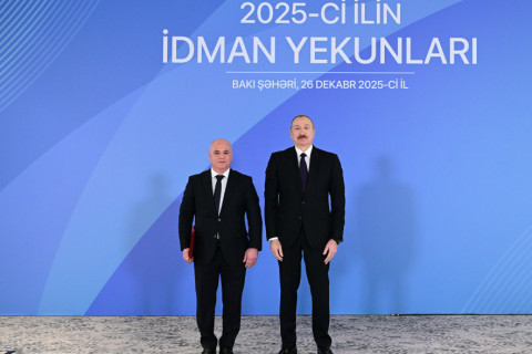 President Ilham Aliyev attended ceremony dedicated to 2025 sports results