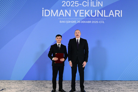 President Ilham Aliyev attended ceremony dedicated to 2025 sports results