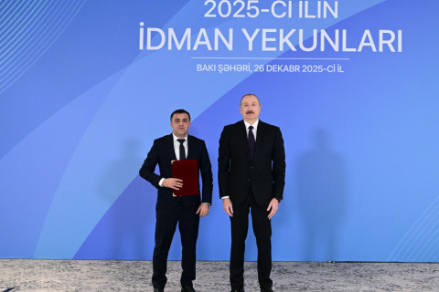 President Ilham Aliyev attended ceremony dedicated to 2025 sports results