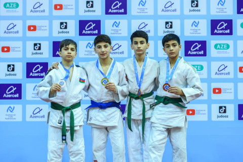 14 yaşadək cüdoçular arasında Azərbaycan birinciliyində daha altı çəkidə mükafatçılar bəlli olub - YENİLƏNİB + FOTO/VİDEO