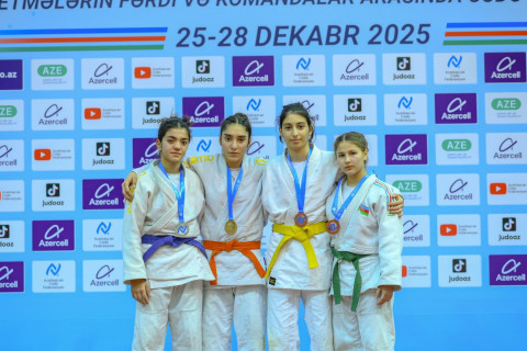 14 yaşadək cüdoçular arasında Azərbaycan birinciliyində daha altı çəkidə mükafatçılar bəlli olub - YENİLƏNİB + FOTO/VİDEO