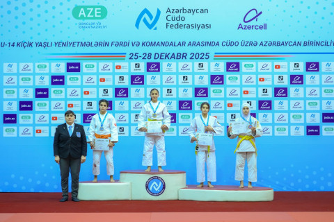 14 yaşadək cüdoçular arasında Azərbaycan birinciliyində daha altı çəkidə mükafatçılar bəlli olub - YENİLƏNİB + FOTO/VİDEO