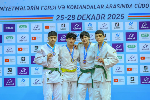 14 yaşadək cüdoçular arasında Azərbaycan birinciliyində daha altı çəkidə mükafatçılar bəlli olub - YENİLƏNİB + FOTO/VİDEO