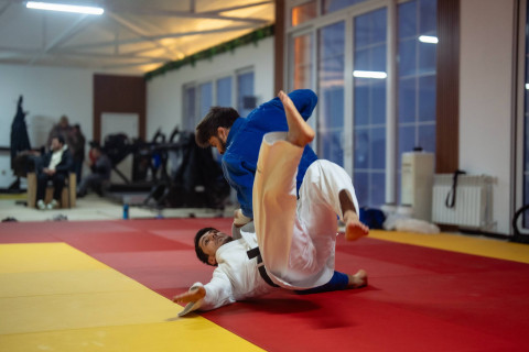 Şamaxıda cüdoçuların hazırlıq prosesi davam edir - FOTO