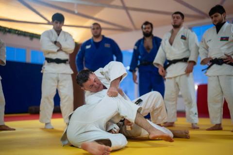 Şamaxıda cüdoçuların hazırlıq prosesi davam edir - FOTO