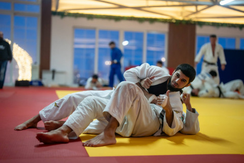 Şamaxıda cüdoçuların hazırlıq prosesi davam edir - FOTO