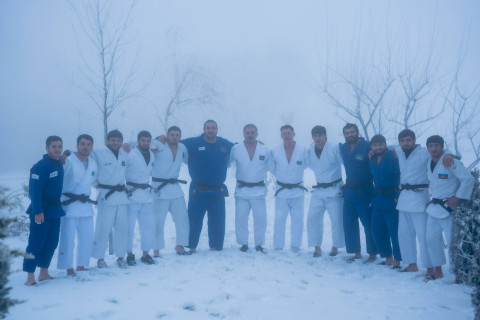 Şamaxıda cüdoçuların hazırlıq prosesi davam edir - FOTO