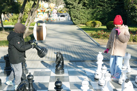 Новый год на Бакинском бульваре начали с активности и спорта - ФОТОРЕПОРТАЖ İDMAN.BİZ