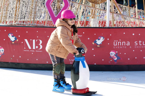 Bakı bulvarındakı buz meydançasında bayram ab-havası - İDMAN.BİZ-in FOTOREPORTAJI