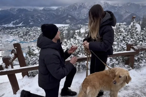 Вратарь "Карабаха" сделал предложение своей возлюбленной - ВИДЕО