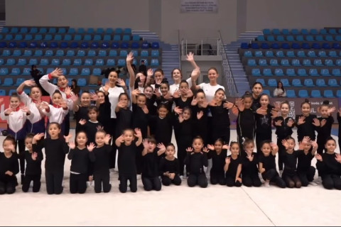 В Шеки прошел мастер-класс для юных гимнастов - ФОТО