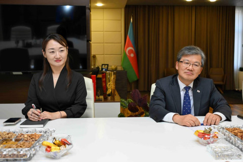 Фарид Гаибов провел встречу с послом Республики Корея в Азербайджане - ФОТО