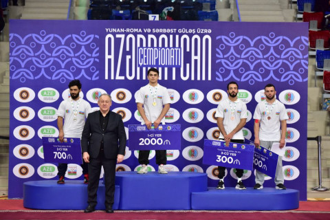 Azərbaycan çempionatında yunan-Roma güləşi üzrə yarış başa çatıb