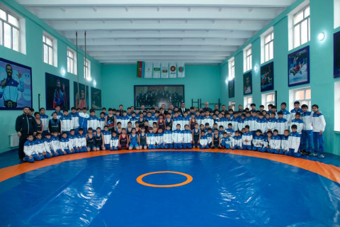 Göyçayda dörd güləş zalı istifadəyə verilib - FOTO