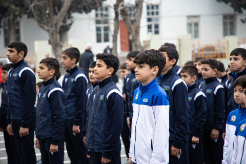 Göyçayda dörd güləş zalı istifadəyə verilib - FOTO