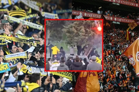 Фанаты "Галатасарая" и "Фенербахче" устроили драку перед финалом Суперкубка Турции - ФОТО