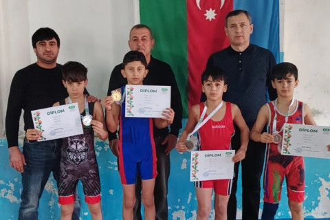 Sərbəst güləş üzrə Şabran rayon birinciliyi keçirilib - FOTO