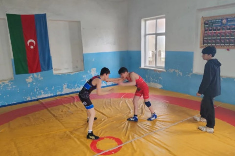 Sərbəst güləş üzrə Şabran rayon birinciliyi keçirilib - FOTO