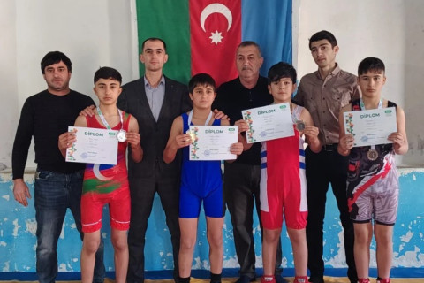 Sərbəst güləş üzrə Şabran rayon birinciliyi keçirilib - FOTO