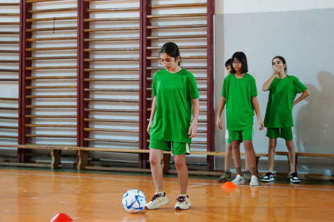 “Məktəblərdə Futbol Dərsi” layihəsi davam edir - FOTO