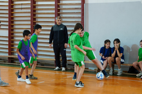 “Məktəblərdə Futbol Dərsi” layihəsi davam edir - FOTO