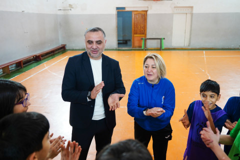 “Məktəblərdə Futbol Dərsi” layihəsi davam edir - FOTO