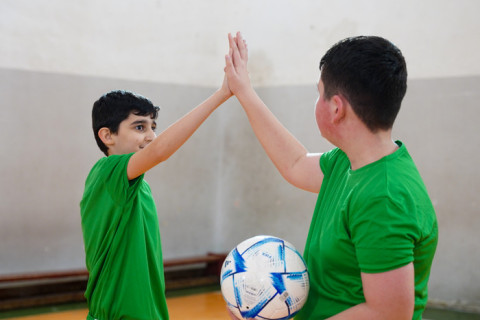 “Məktəblərdə Futbol Dərsi” layihəsi davam edir - FOTO