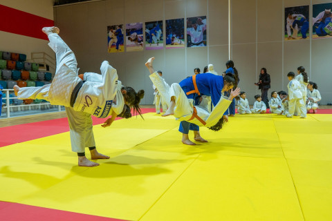 Gəncə İdman Sarayında yeni cüdo zalı fəaliyyətə başlayıb - FOTO