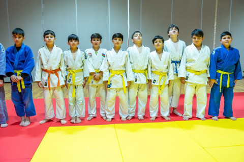 Gəncə İdman Sarayında yeni cüdo zalı fəaliyyətə başlayıb - FOTO