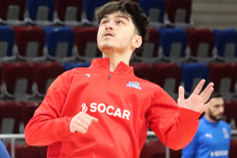 Futzal millisi Danimarka ilə oyun öncəsi son məşqə çıxıb