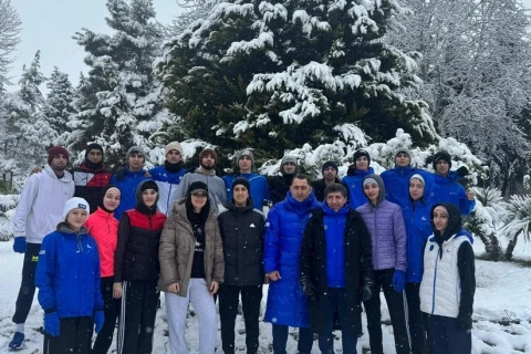 Taekvondo üzrə Azərbaycan millisi Şəkidə hazırlıq keçir - VİDEO