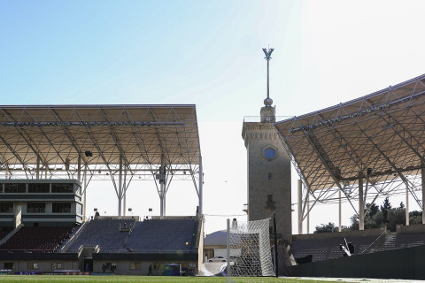 Tofiq Bəhramov adına Respublika Stadionu qardan tam təmizlənib - FOTO/VİDEO