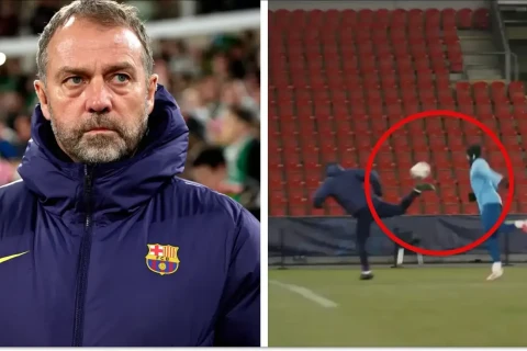 “Barselona”nın məşq prosesində Flikin topla davranışı diqqət çəkib - VİDEO