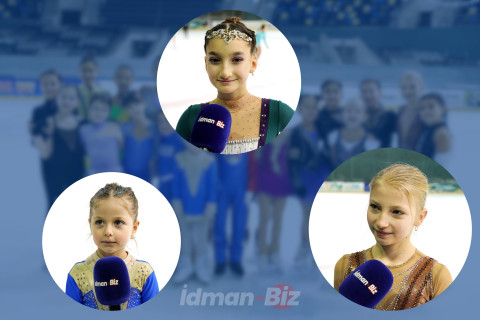 Bakıda uşaqlar fiqurlu konkisürməni necə öyrənirlər - İDMAN.BİZ yeniyetmələrin məşqində - FOTO