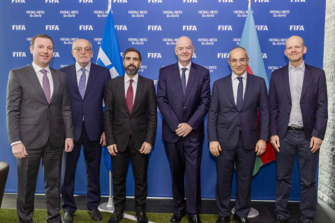 AFFA prezidenti Rövşən Nəcəf Canni İnfantino ilə görüşüb