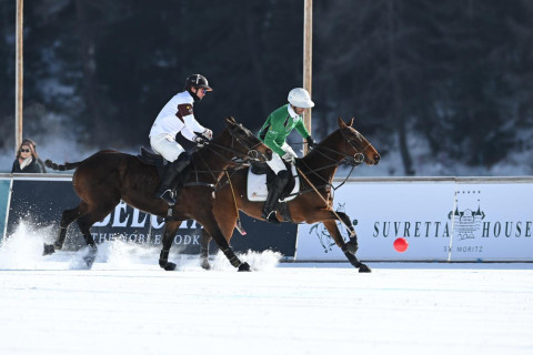 Азербайджанская команда выступает на Кубке мира по снежному поло - ФОТО