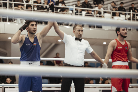Состоялись поединки 1/4 и 1/2 чемпионата Азербайджана по боксу - ФОТО
