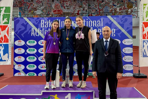 В Баку прошел международный зимний турнир по легкой атлетике - ФОТО