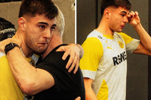 Anselmino Dortmunddakı komanda yoldaşları ilə göz yaşları içində vidalaşdı