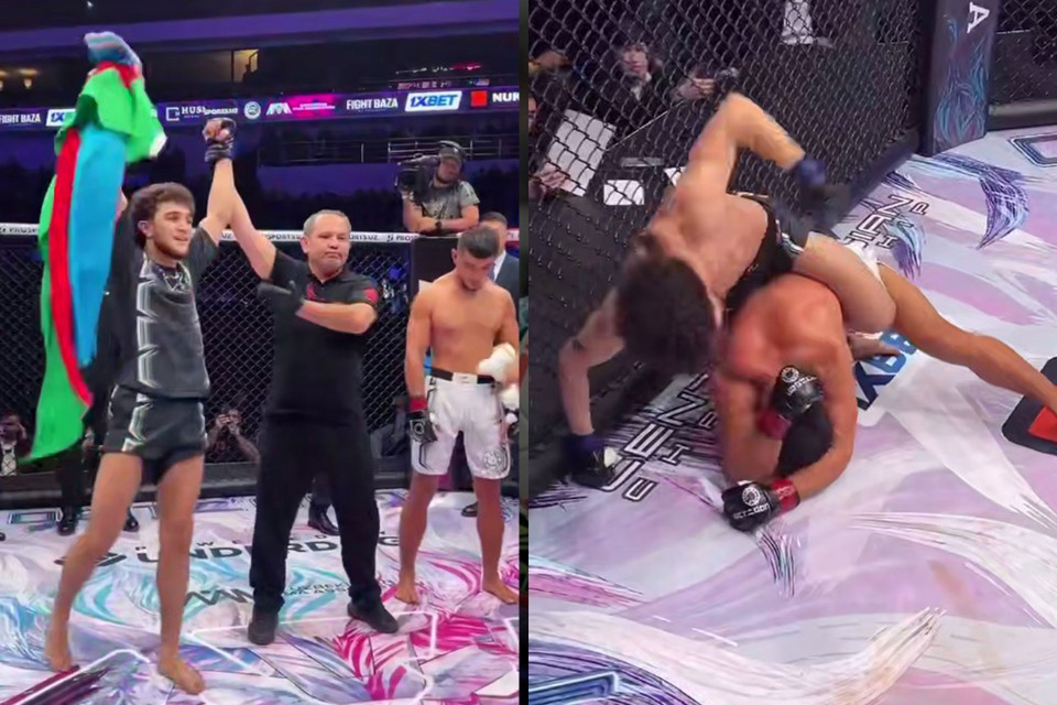 MMA döyüşçümüz Məhəmmədəli Nuruşov növbəti qələbəsini qazanıb - VİDEO