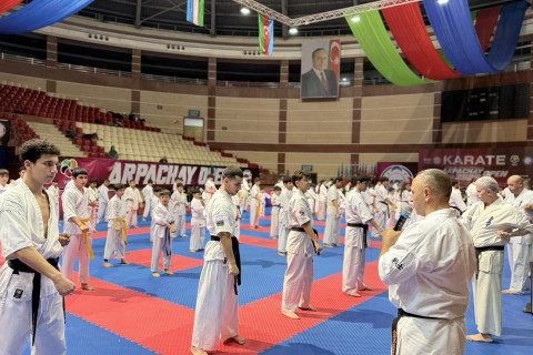 В спортивном центре "Серхедчи" прошли карате-семинар и экзамены на пояса