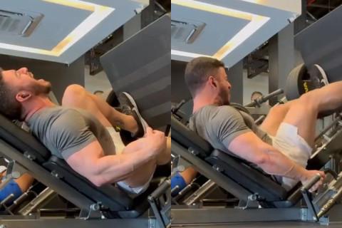 Braziliyada bodibildinqçinin ah-naləsi bütün məşq zalını bürüdü - VİDEO